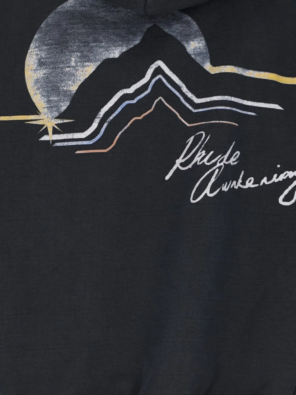 Rhude Awakening Graphic Printed Drop Shoulder Hoodie