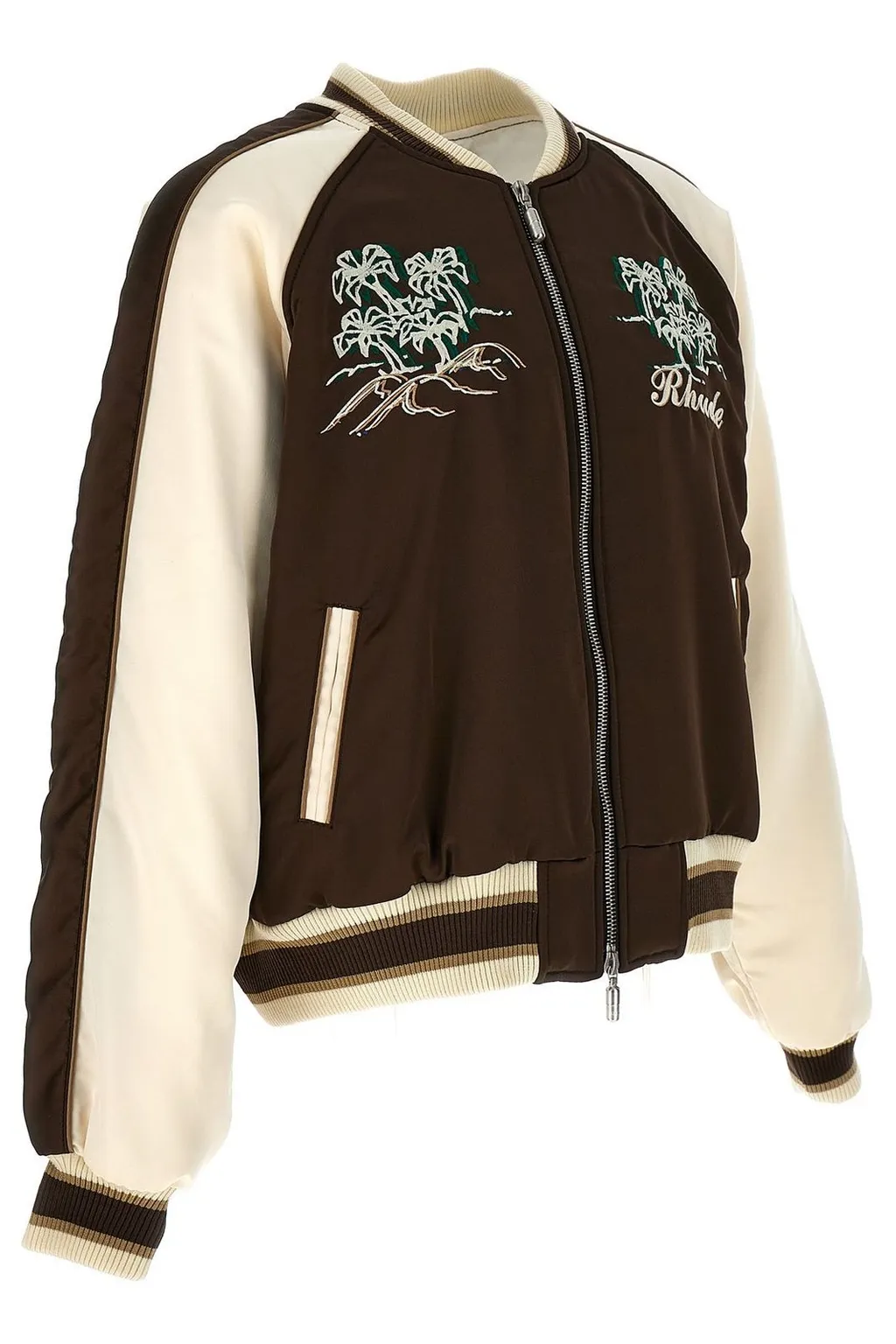 Rhude Crepe Satin Souvenir Bomber