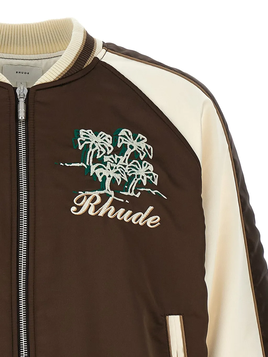Rhude Crepe Satin Souvenir Bomber