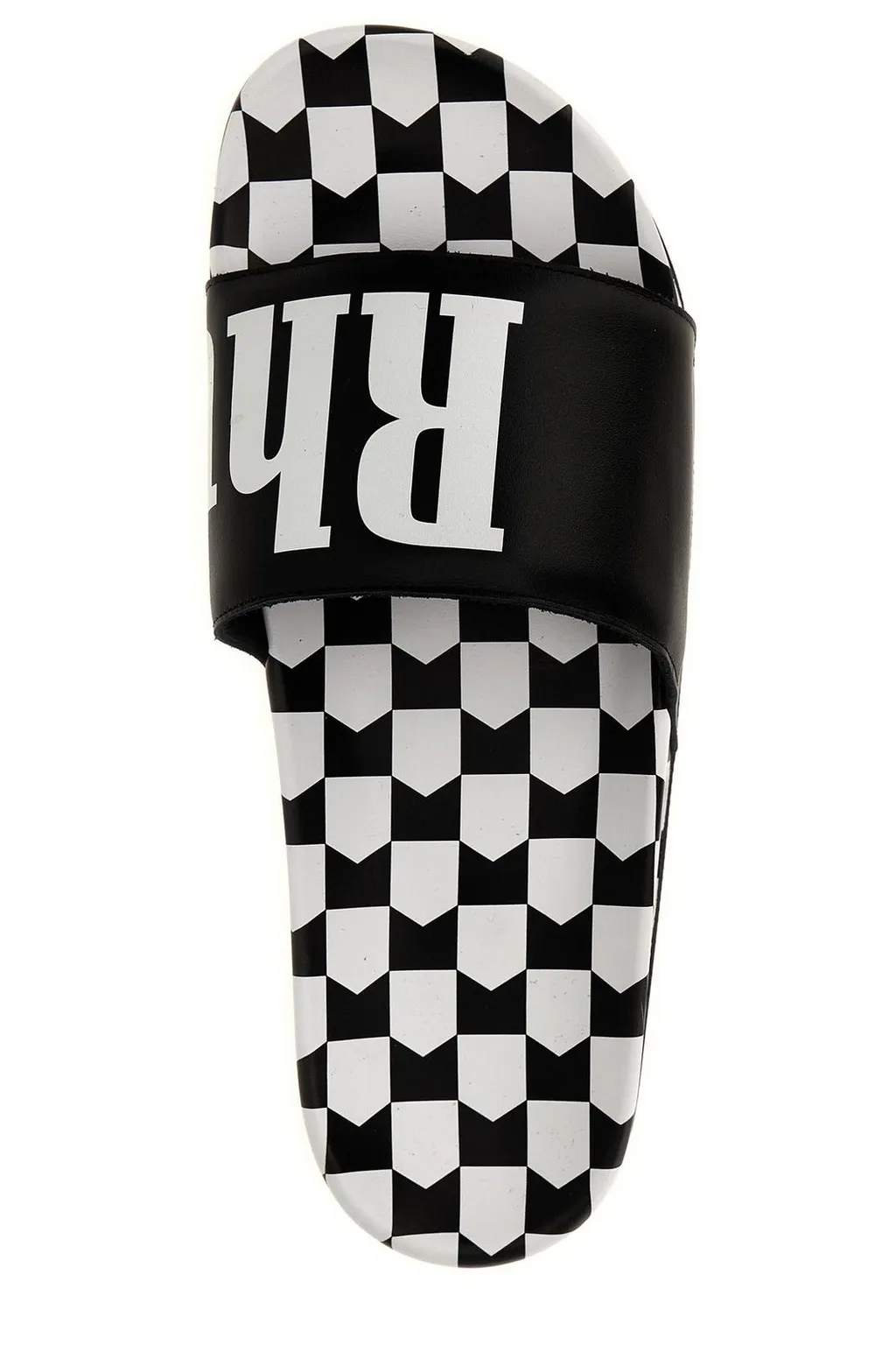 Rhude Logo Printed Checked Slides