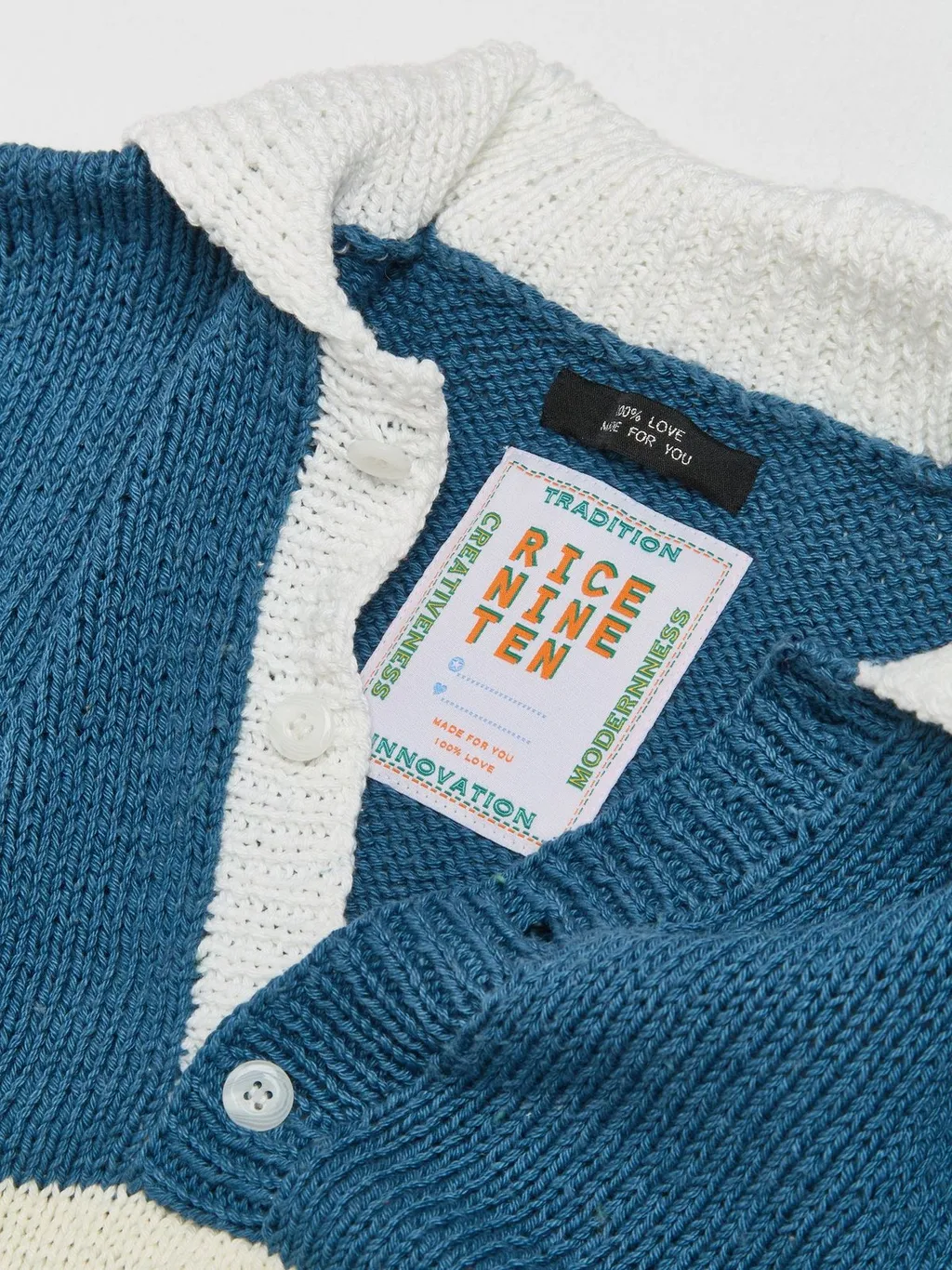 Rice Nine Ten Hand-Knitted Rugby Sweater