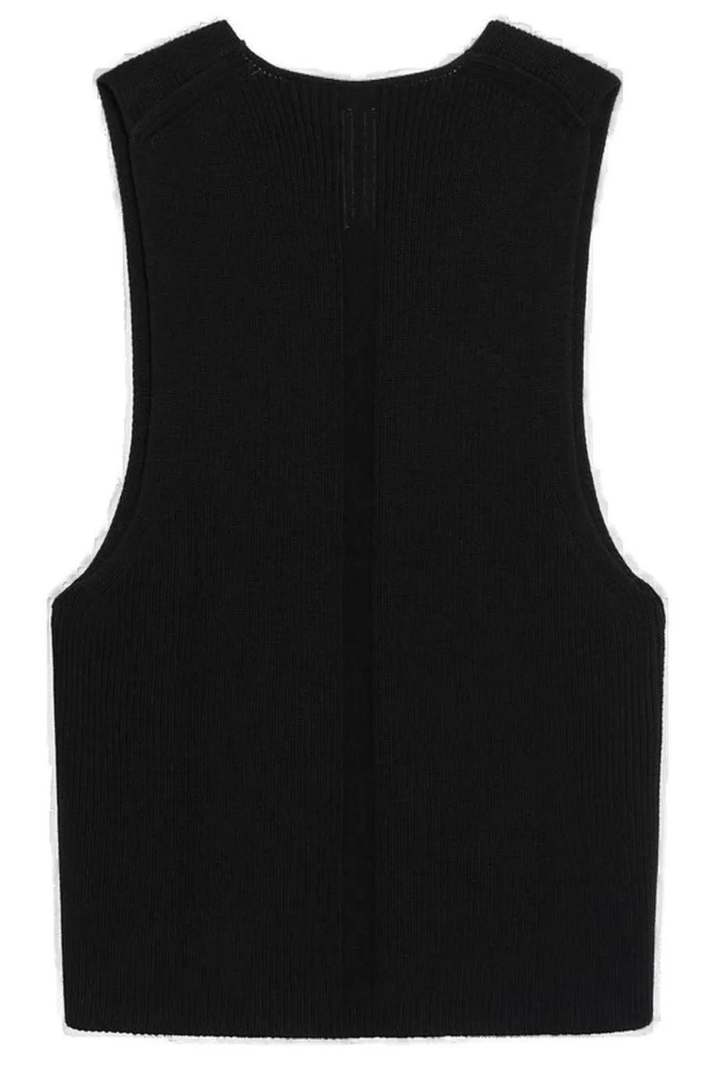 Rick Owens V-Neck Ribbed Vest