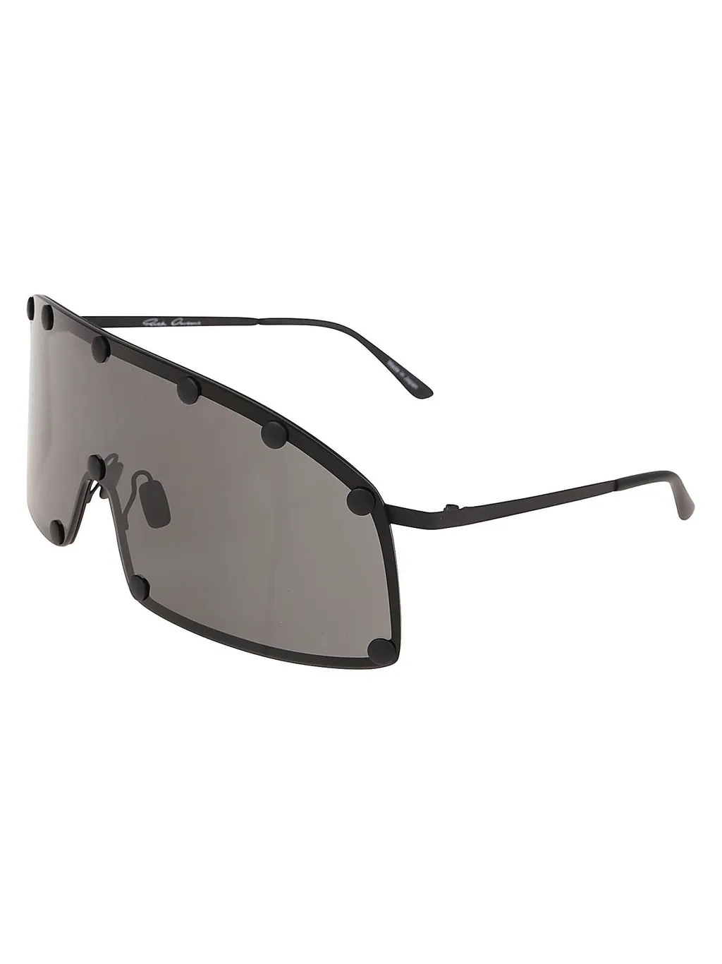 Rick Owens Shield-Style Stainless Steel Frame Sunglasses