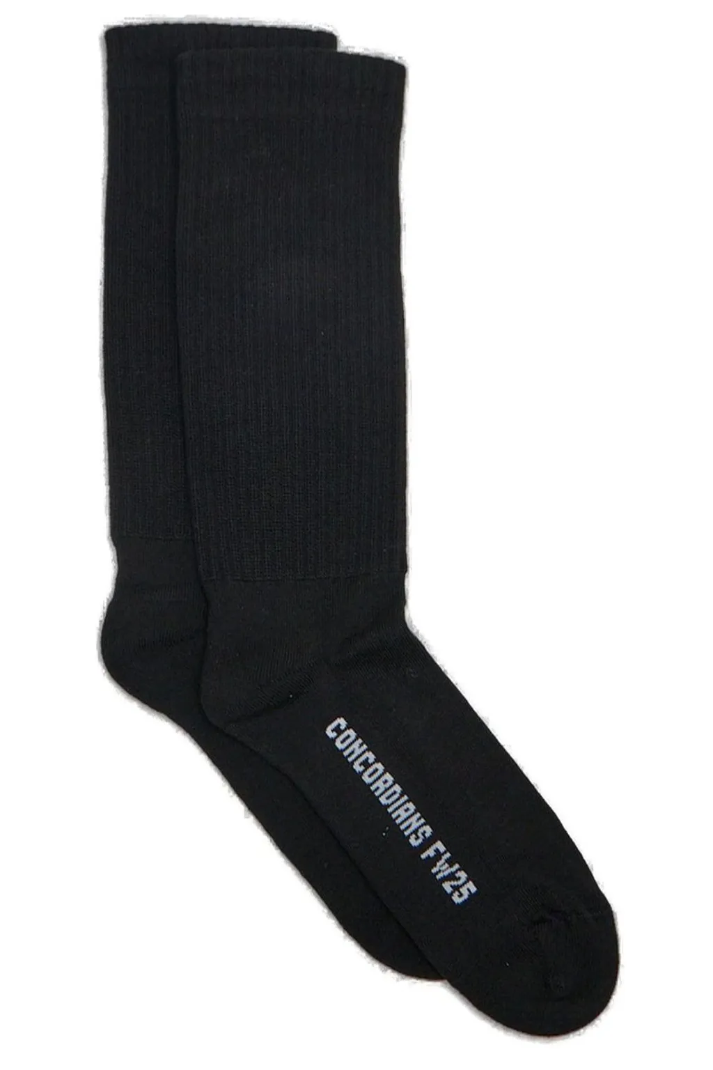 Rick Owens Logo Intarsi-Knit Mid Calf Socks