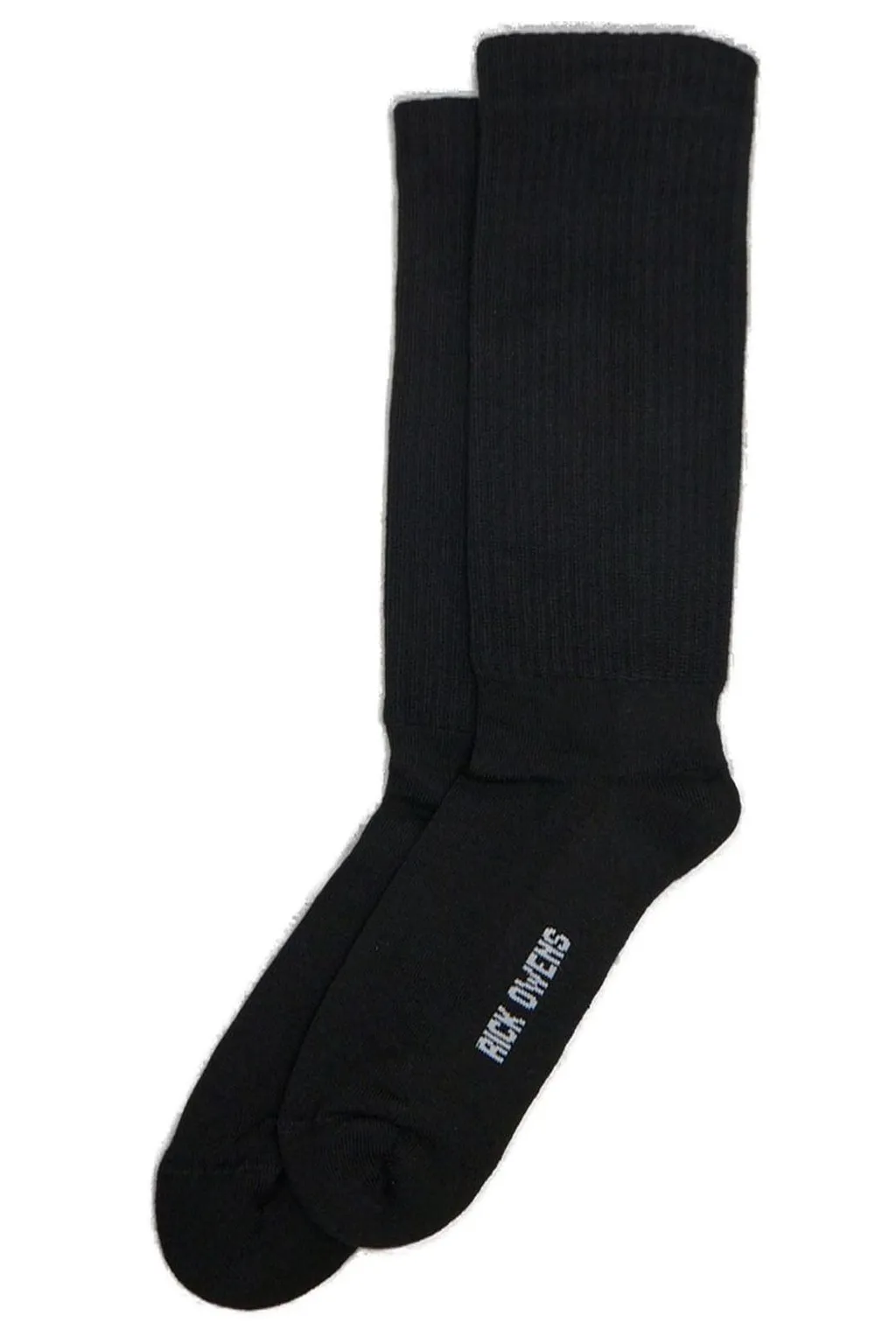 Rick Owens Logo Intarsi-Knit Mid Calf Socks