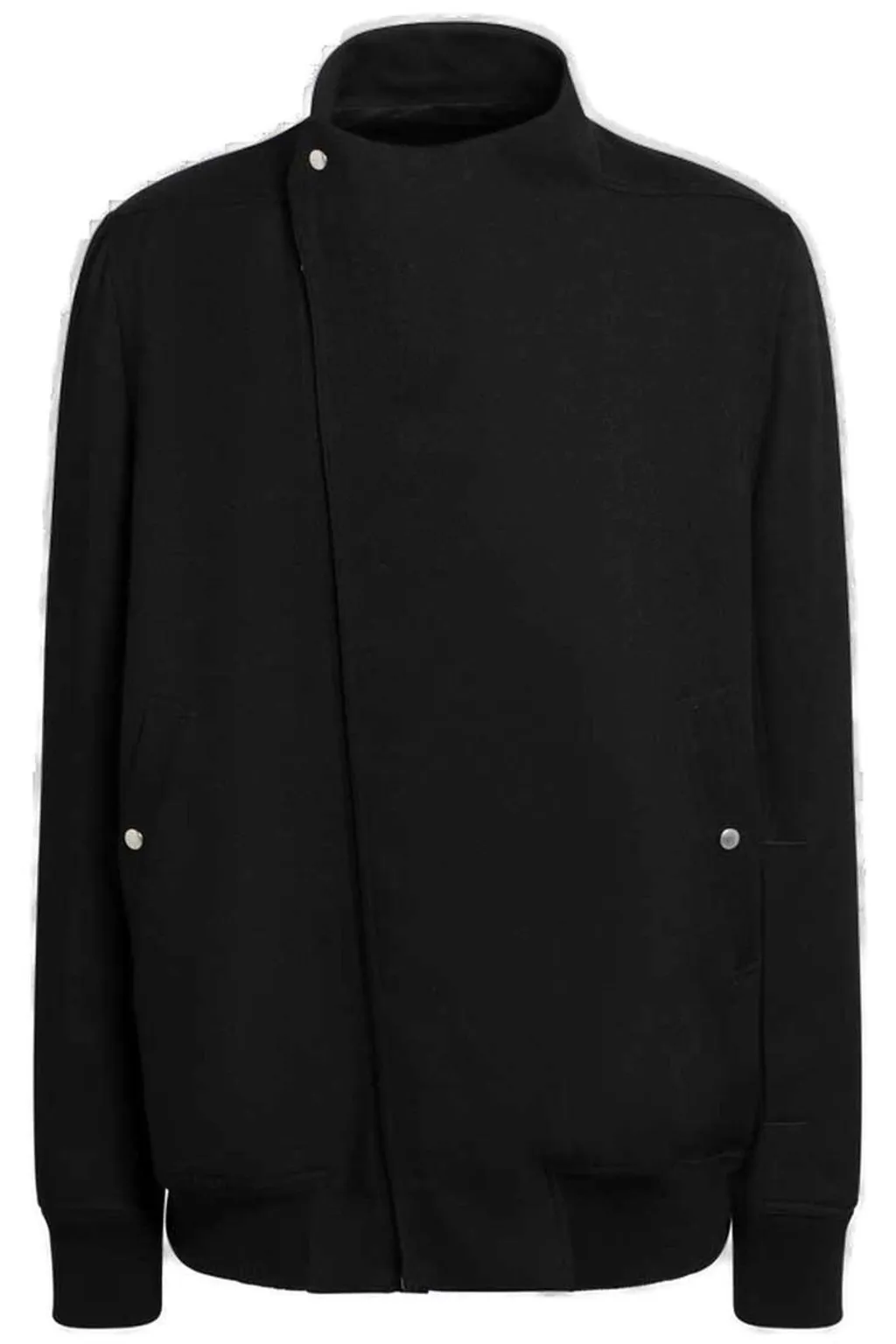 Rick Owens High Neck Long Sleeved Asymmetrical Jacket