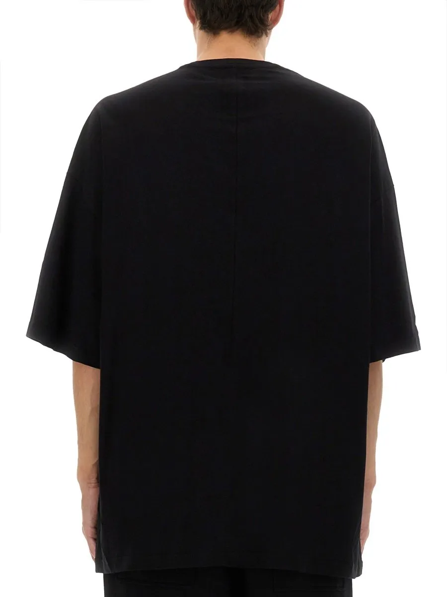Rick Owens X Champion Text Printed Crewneck T-Shirt