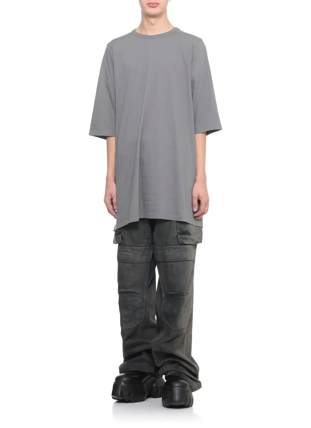 Rick Owens Oversized Short Sleeved Crewneck T-Shirt