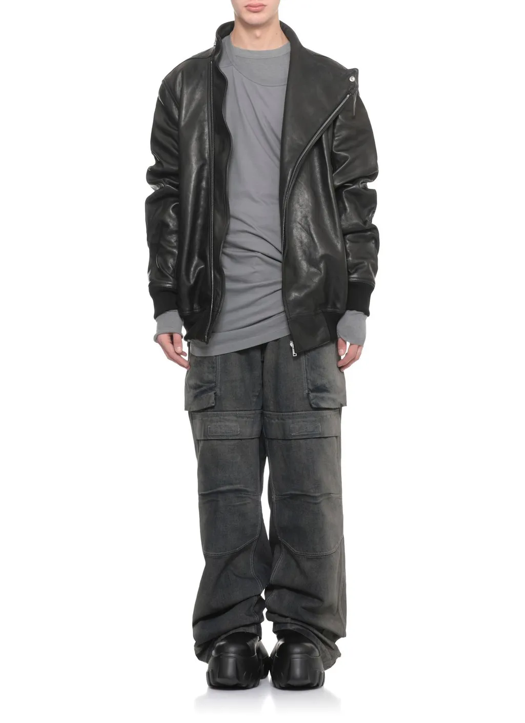 Rick Owens Oversized Short Sleeved Crewneck T-Shirt