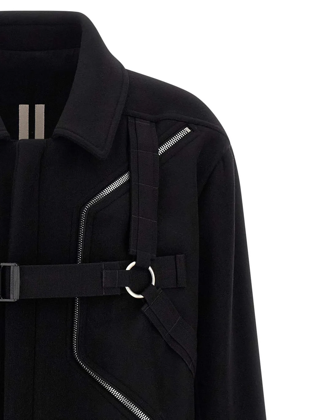 Rick Owens Blixa Jumbo Mac Zipped Coat