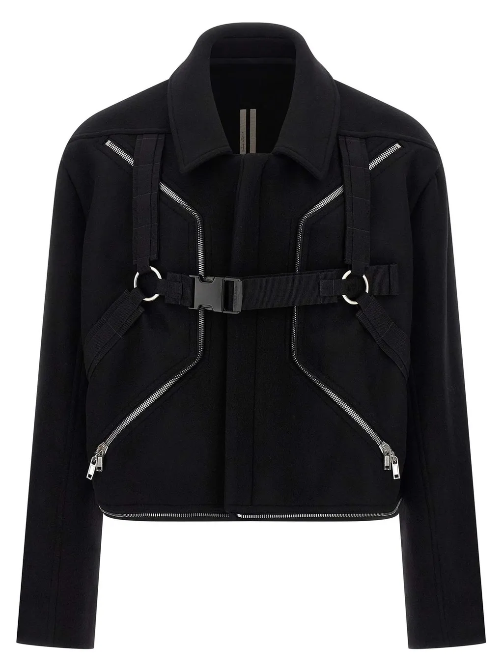 Rick Owens Blixa Jumbo Mac Zipped Coat