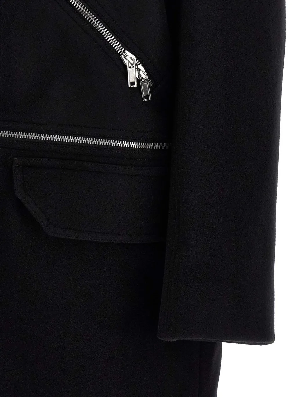 Rick Owens Blixa Jumbo Mac Zipped Coat