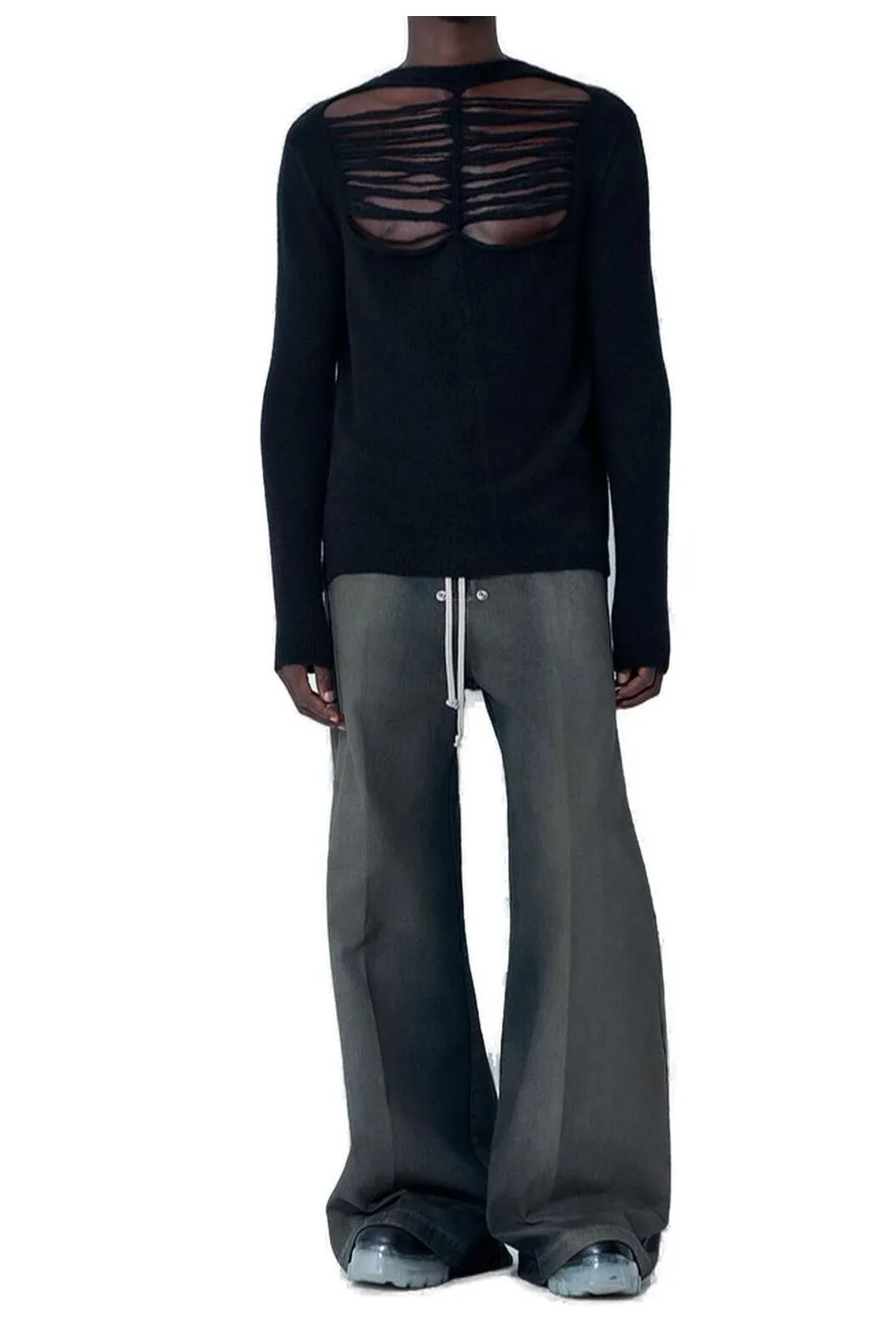 Rick Owens Ls Cut-Out Front Top