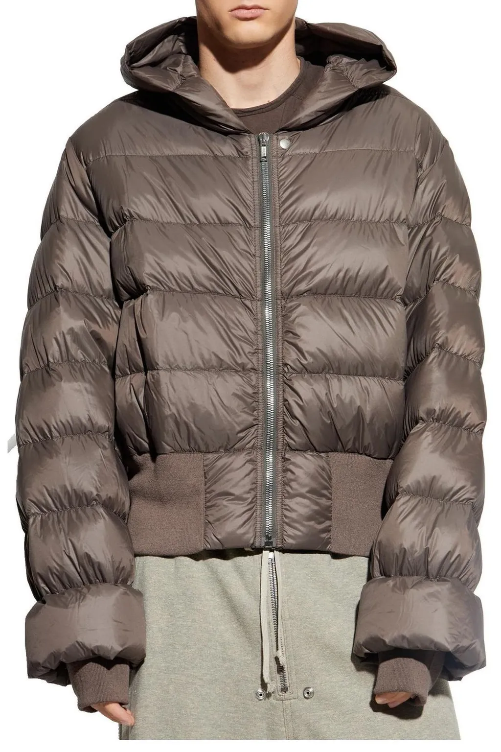Rick Owens Quilted Hooded Jacket
