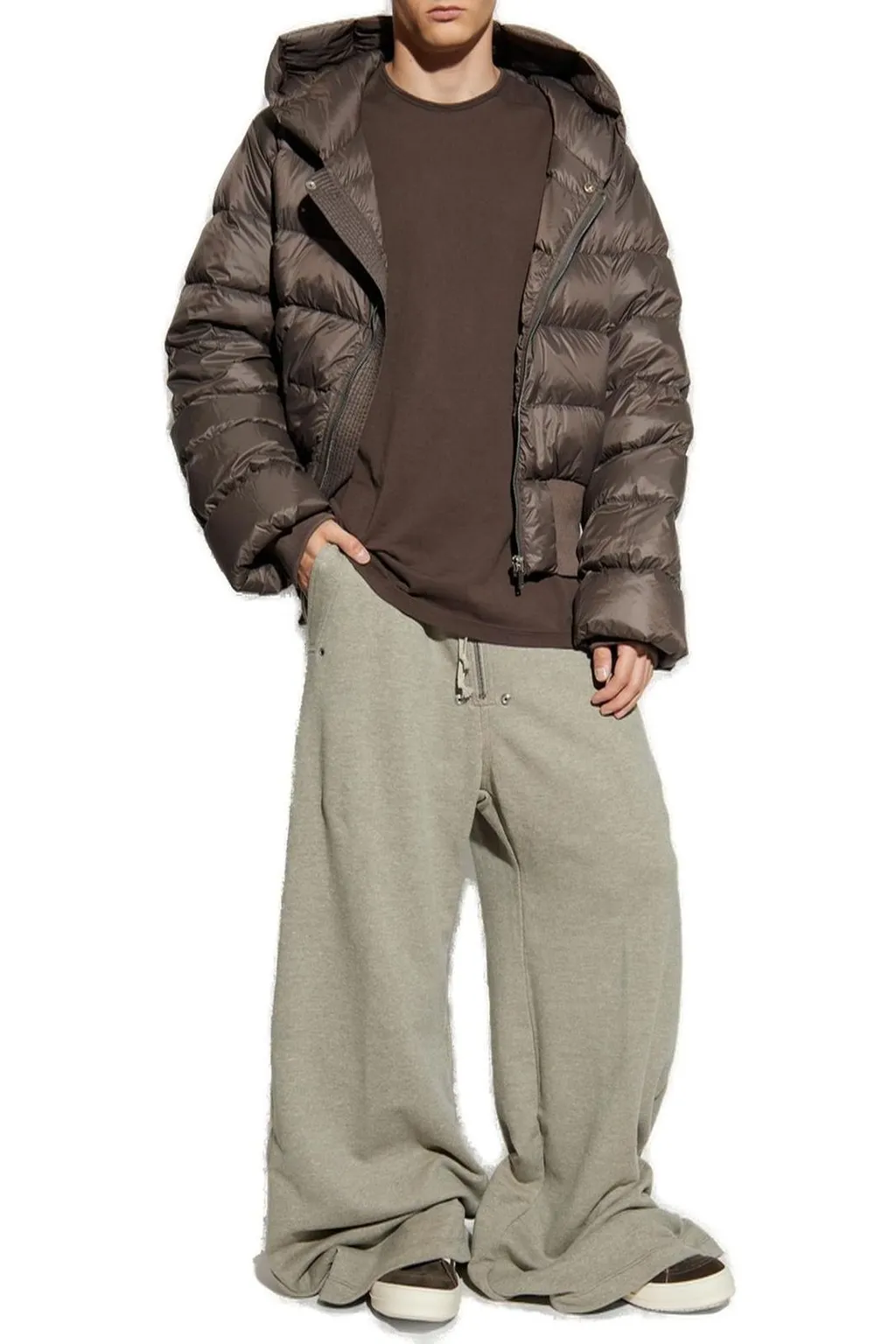 Rick Owens Quilted Hooded Jacket