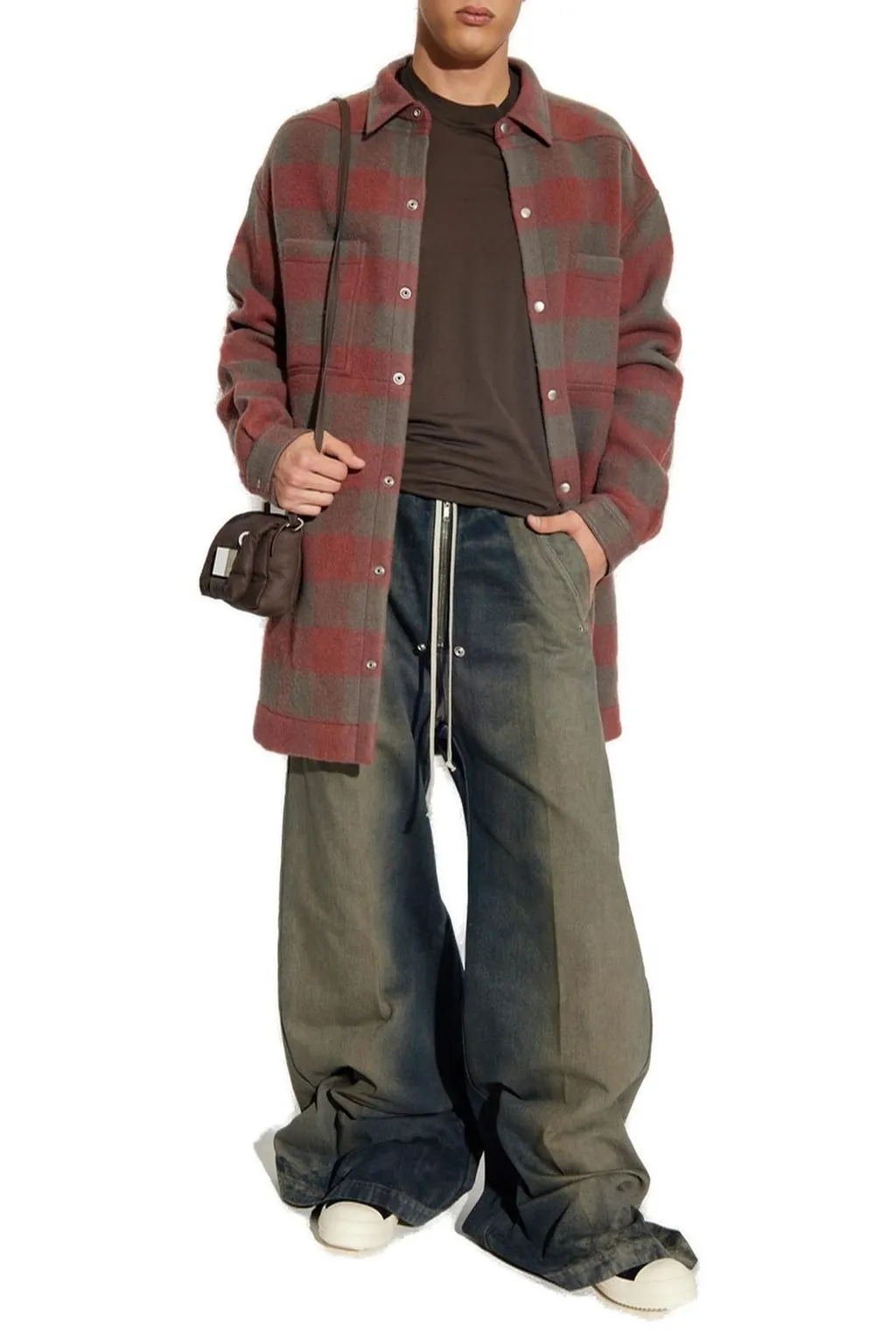 Rick Owens Checked Oversized Shirt
