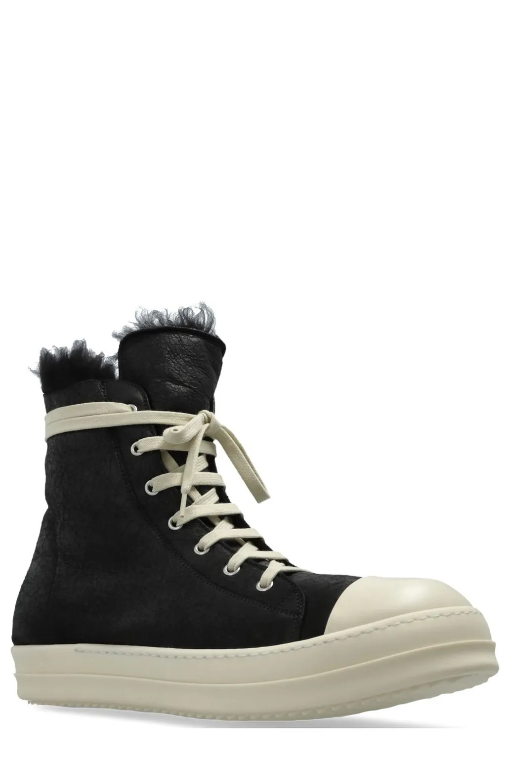 Rick Owens Zipped Lace-Up Sneakers