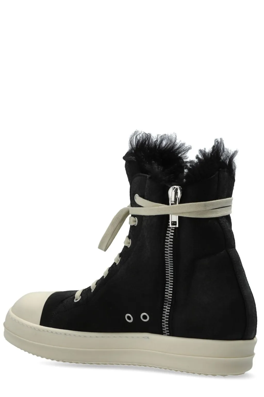 Rick Owens Zipped Lace-Up Sneakers