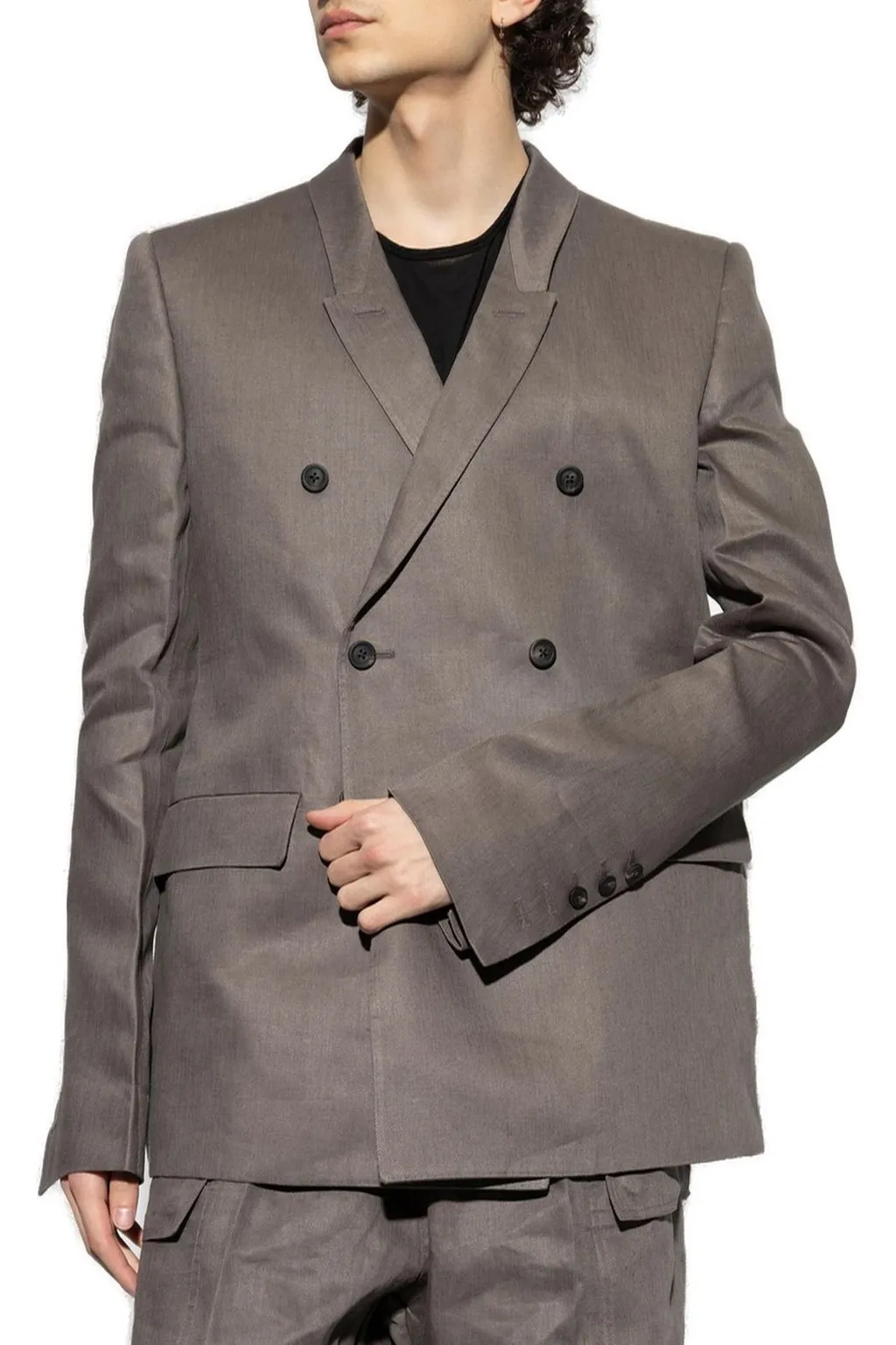 Rick Owens Double Breasted Tailored Blazer