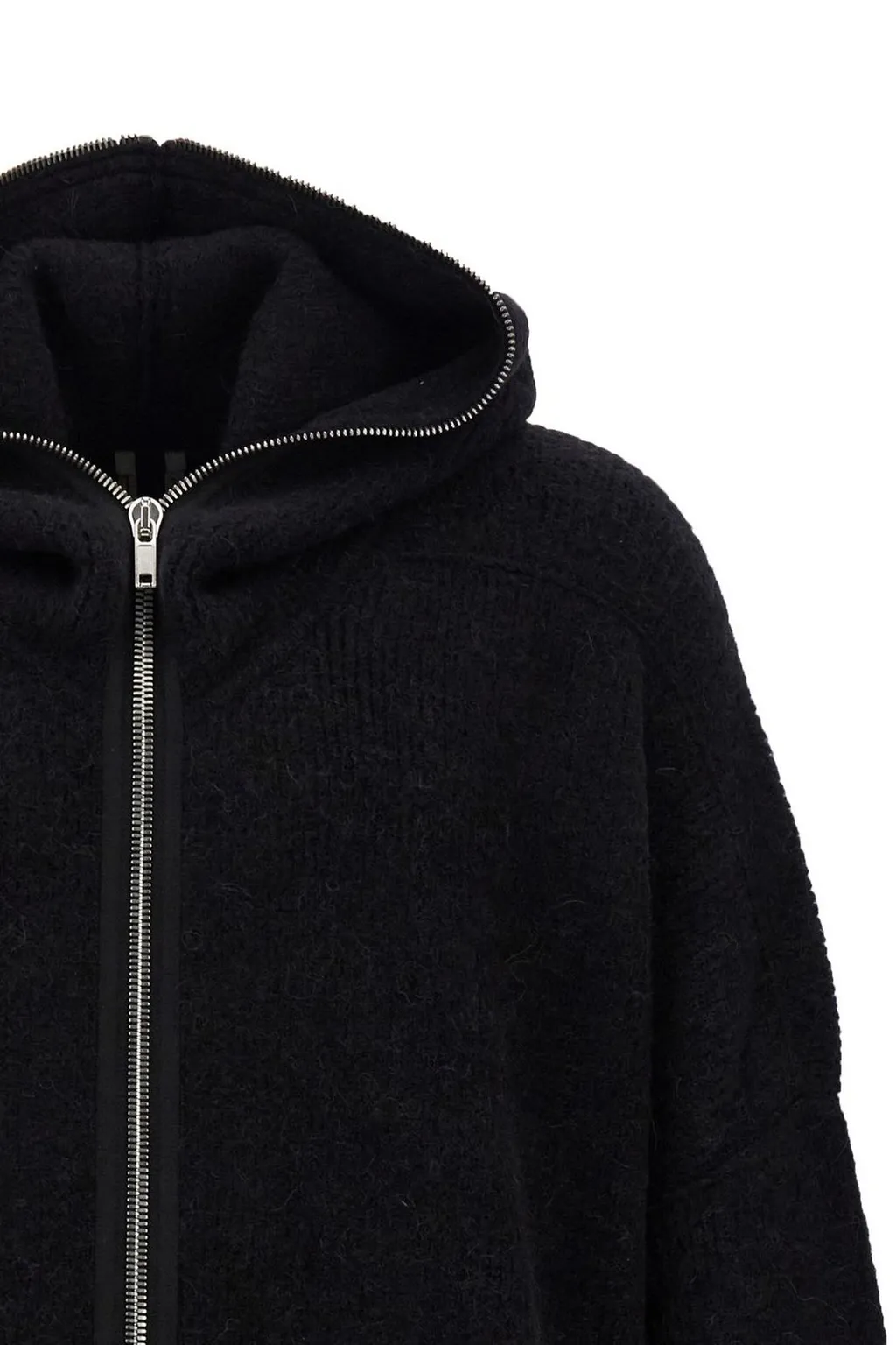 Rick Owens Zip-Up Hooded Jacket