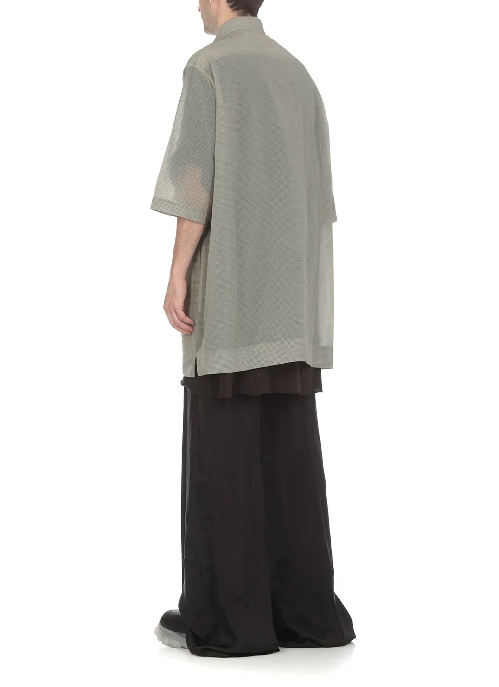 Rick Owens Geometric Pattern Oversized Shirt