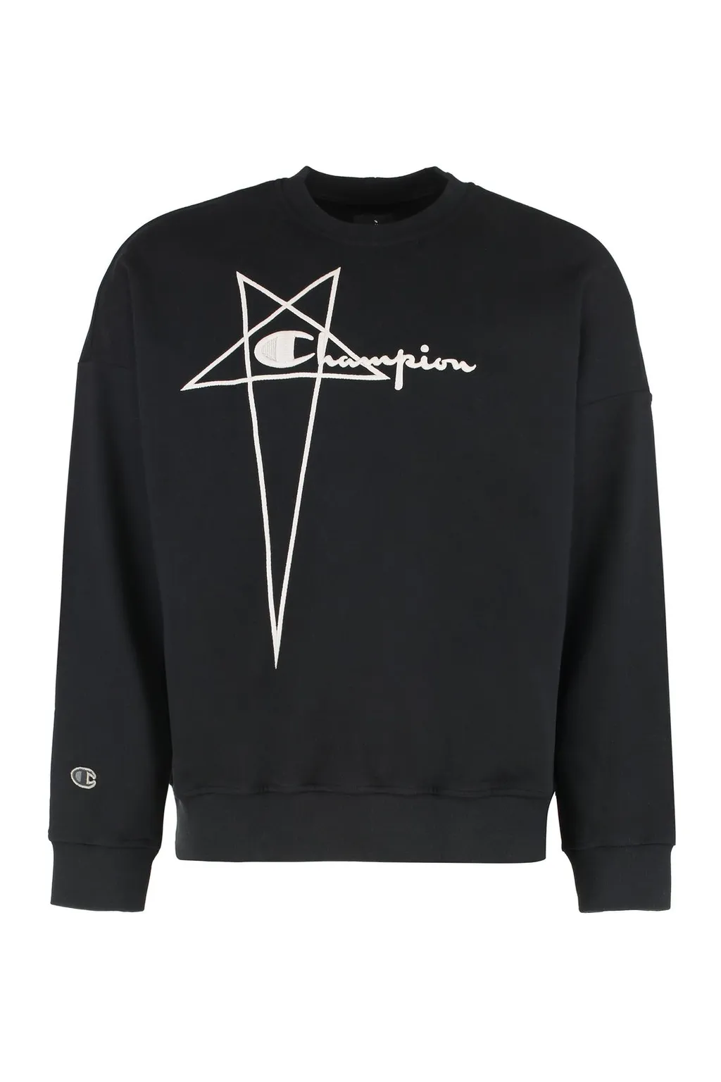 Rick Owens X Champion Logo Embroidered Crewneck Sweatshirt