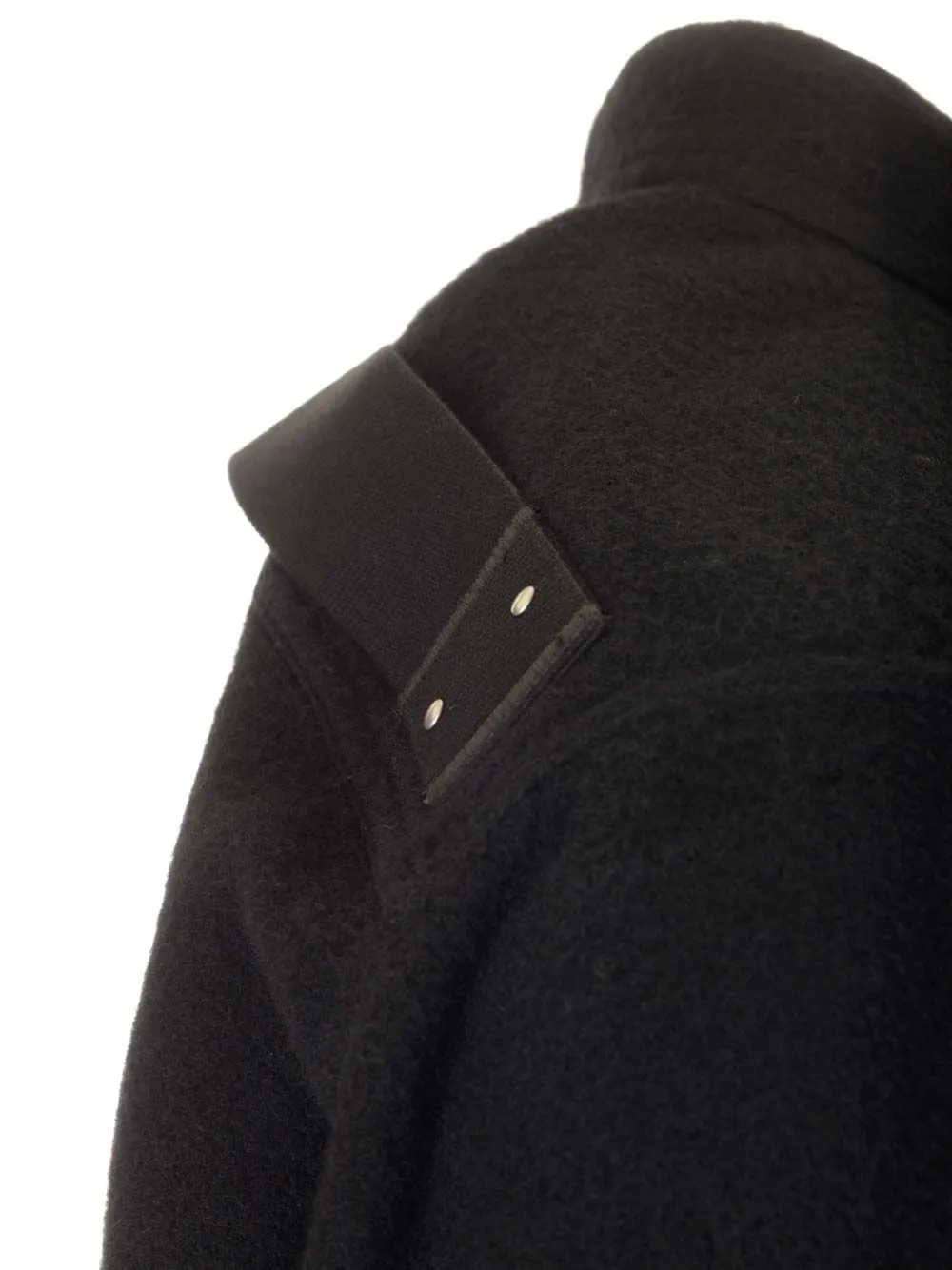 Rick Owens Felted Curved Hem Overshirt