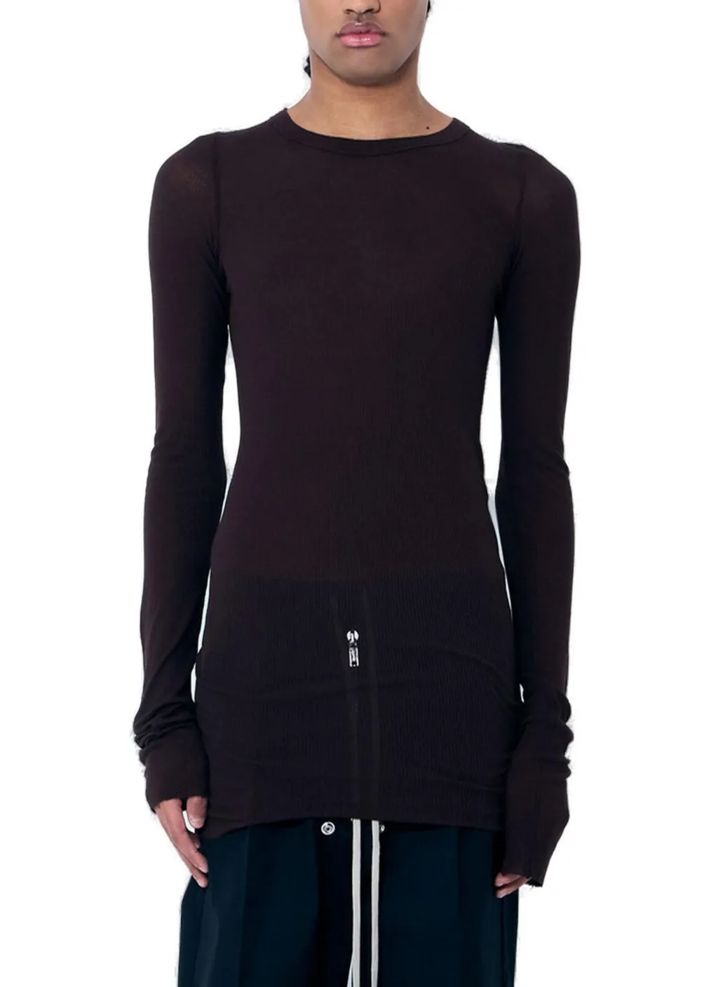 Rick Owens Long-Sleeved Ribbed T-Shirt