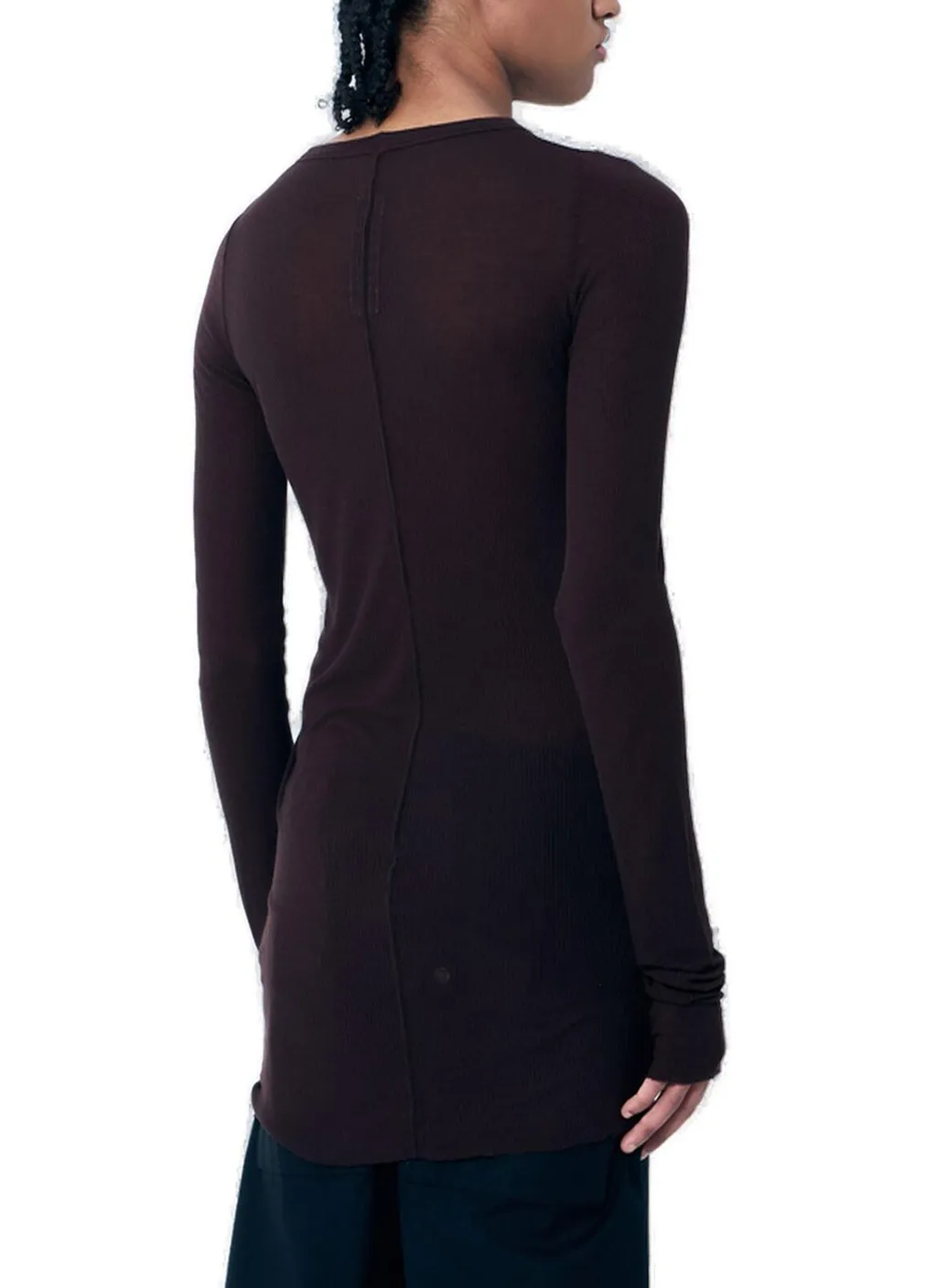 Rick Owens Long-Sleeved Ribbed T-Shirt