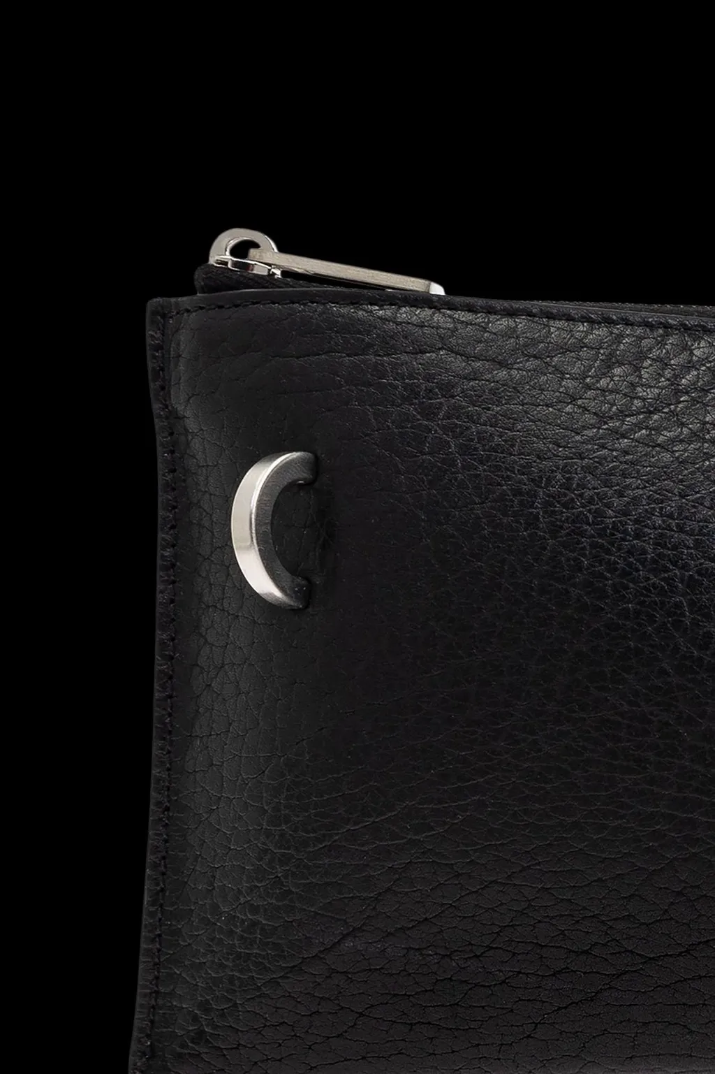 Rick Owens Logo Embossed Clutch Bag