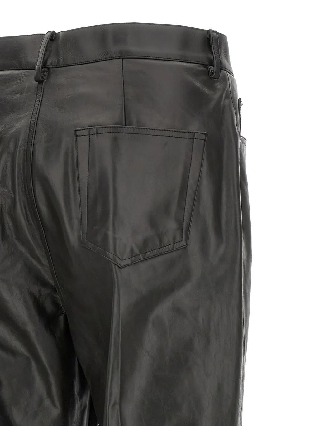 Rick Owens Bolan Cargo Leather Pants