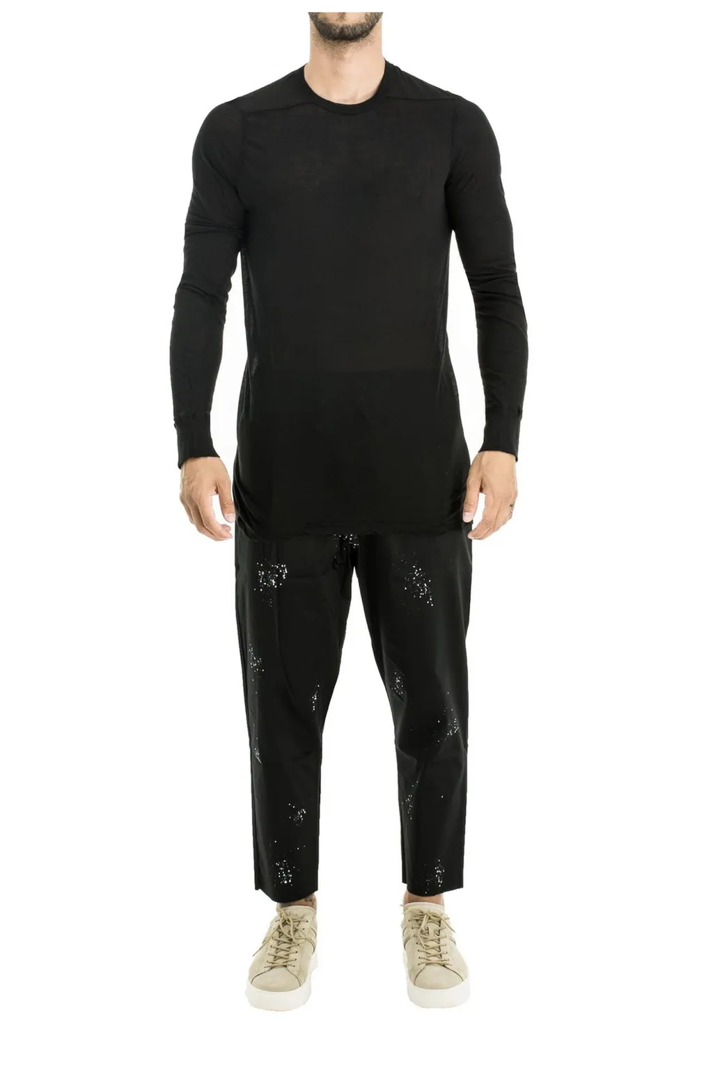 Rick Owens Long Sleeve Level Crewneck T-Shirt