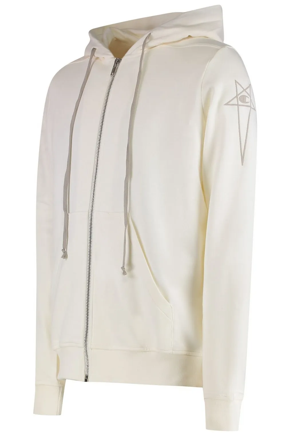 Rick Owens X Champion Jasons Zip-Up Drawstring Hoodie