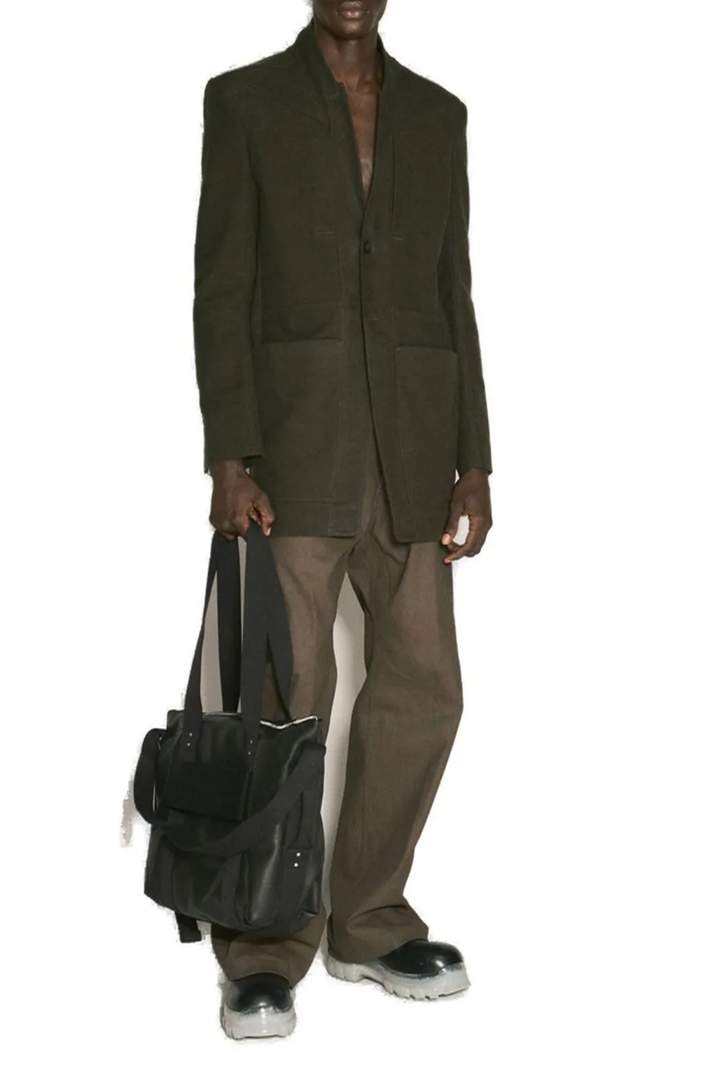 Rick Owens Lido Single-Breasted Blazer