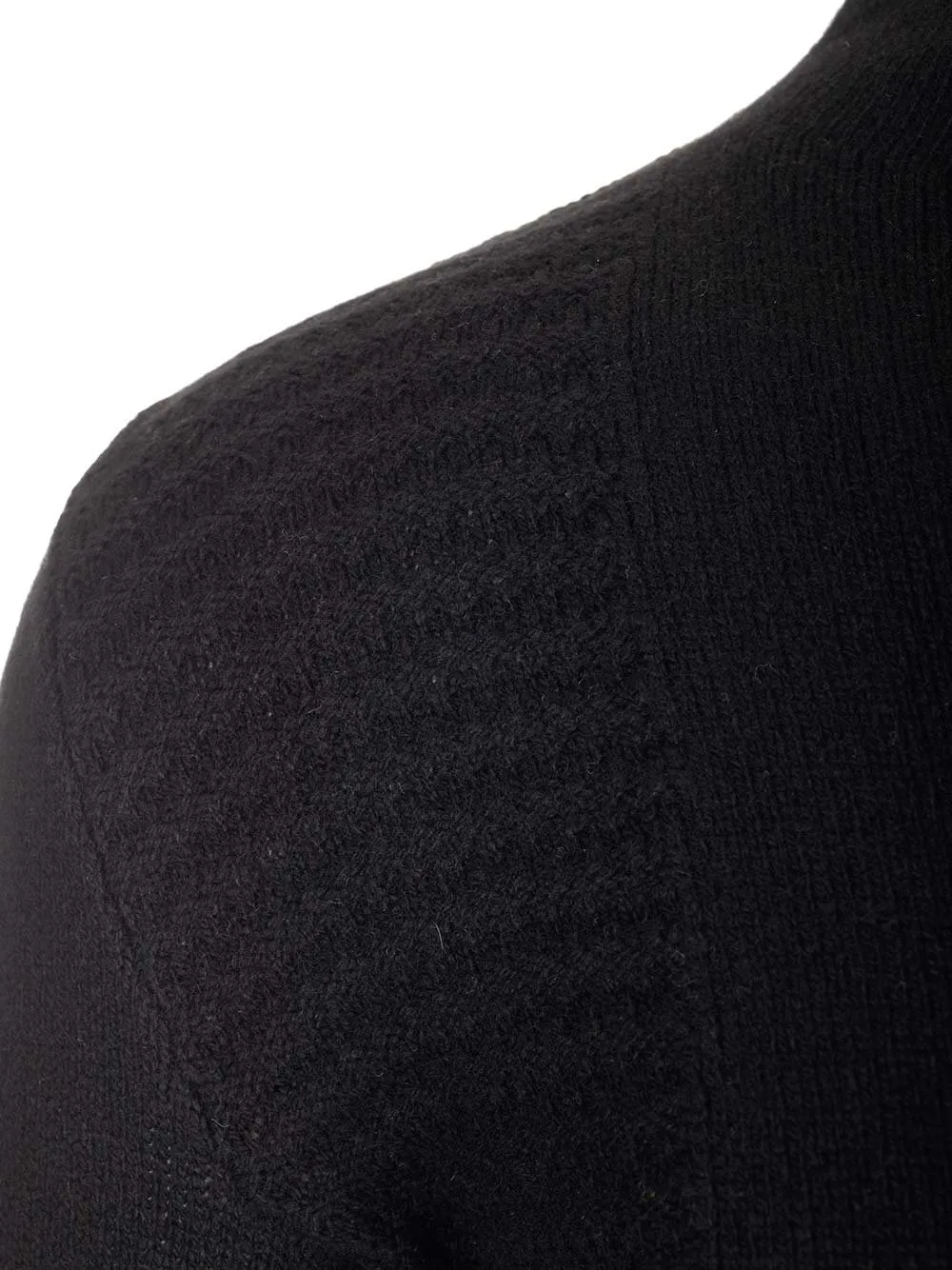 Rick Owens Seam Detailed Mock-Neck Jumper