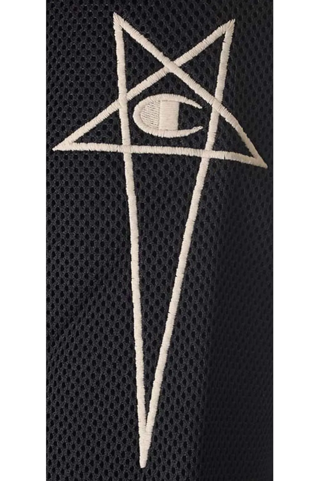 Rick Owens X Champion Logo-Embroidered Zipped Mesh Jacket
