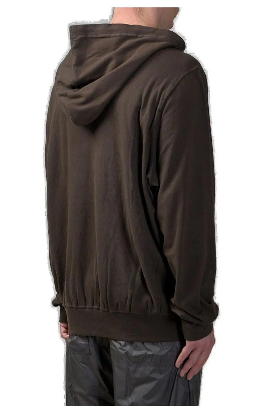 Rick Owens Drkshdw Drawstring Long Sleeved Hoodie