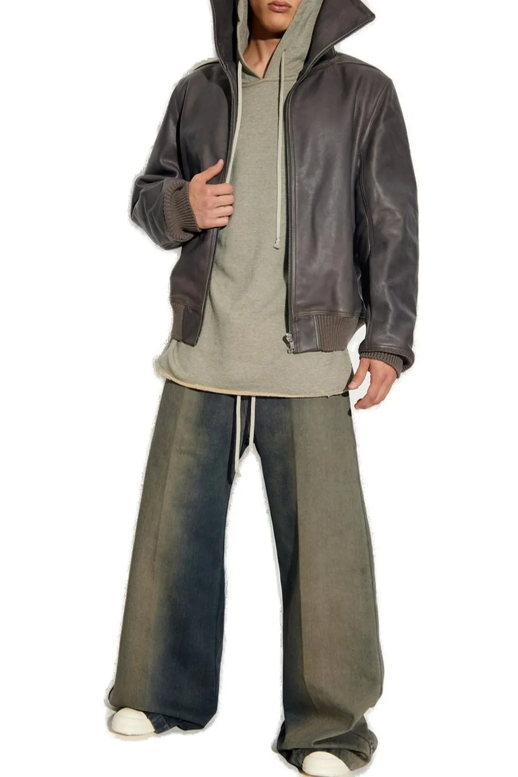 Rick Owens Drkshdw Peter Distressed Hoodie