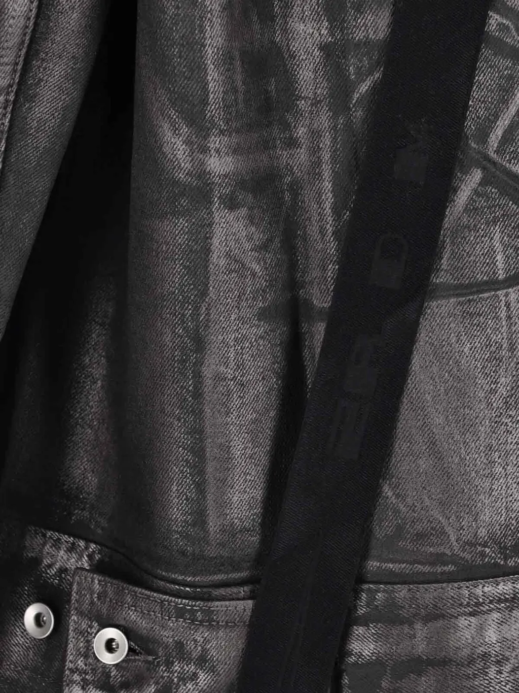 Rick Owens Drkshdw Strapped Jumbo Denim Jacket