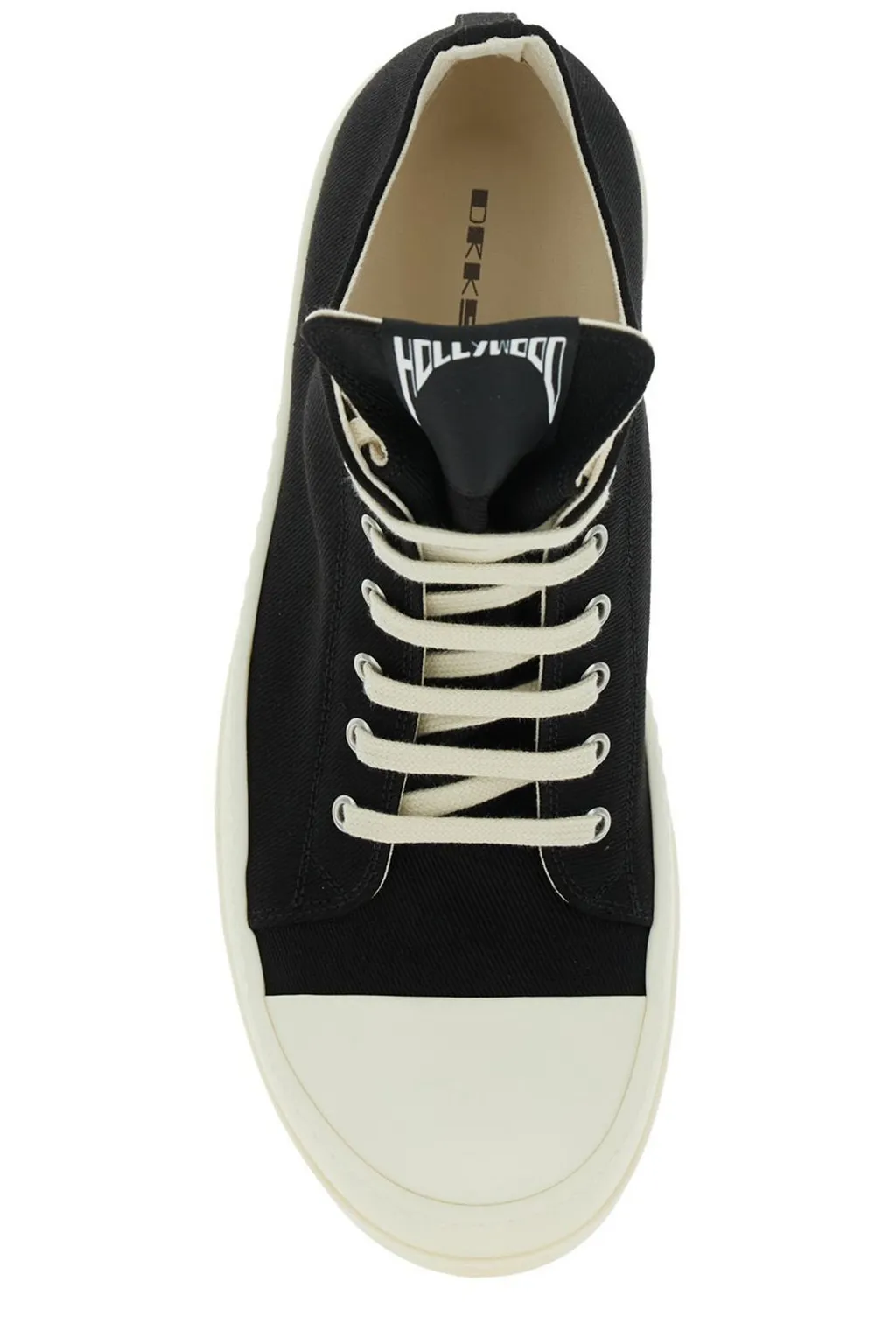 Rick Owens Drkshdw Round-Toe Lace-Up Sneakers