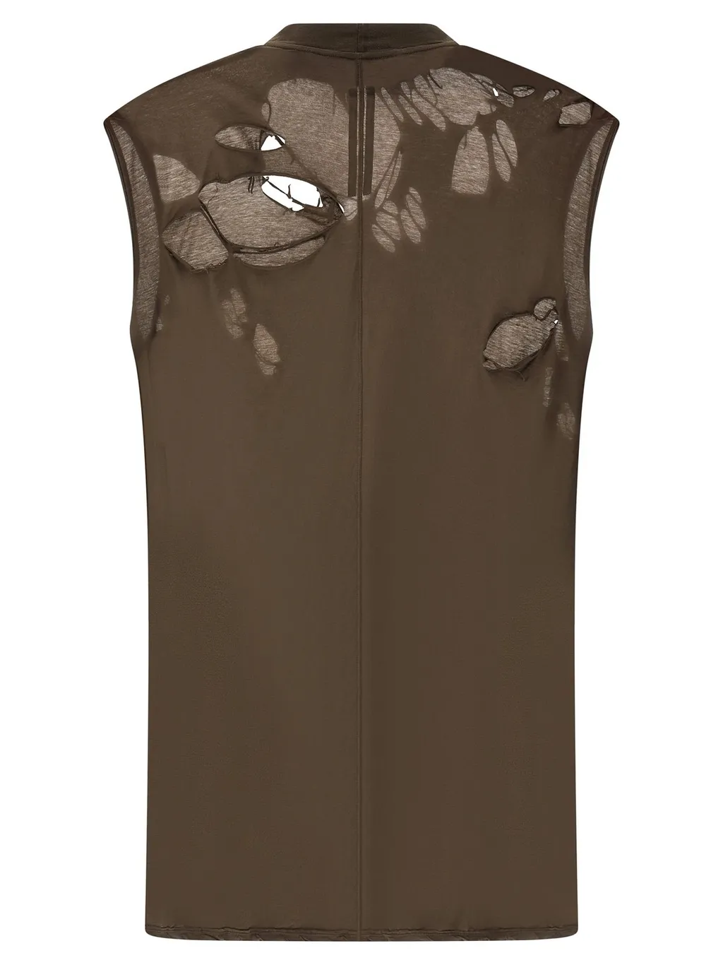 Rick Owens Drkshdw Distressed Tarp Tank Top