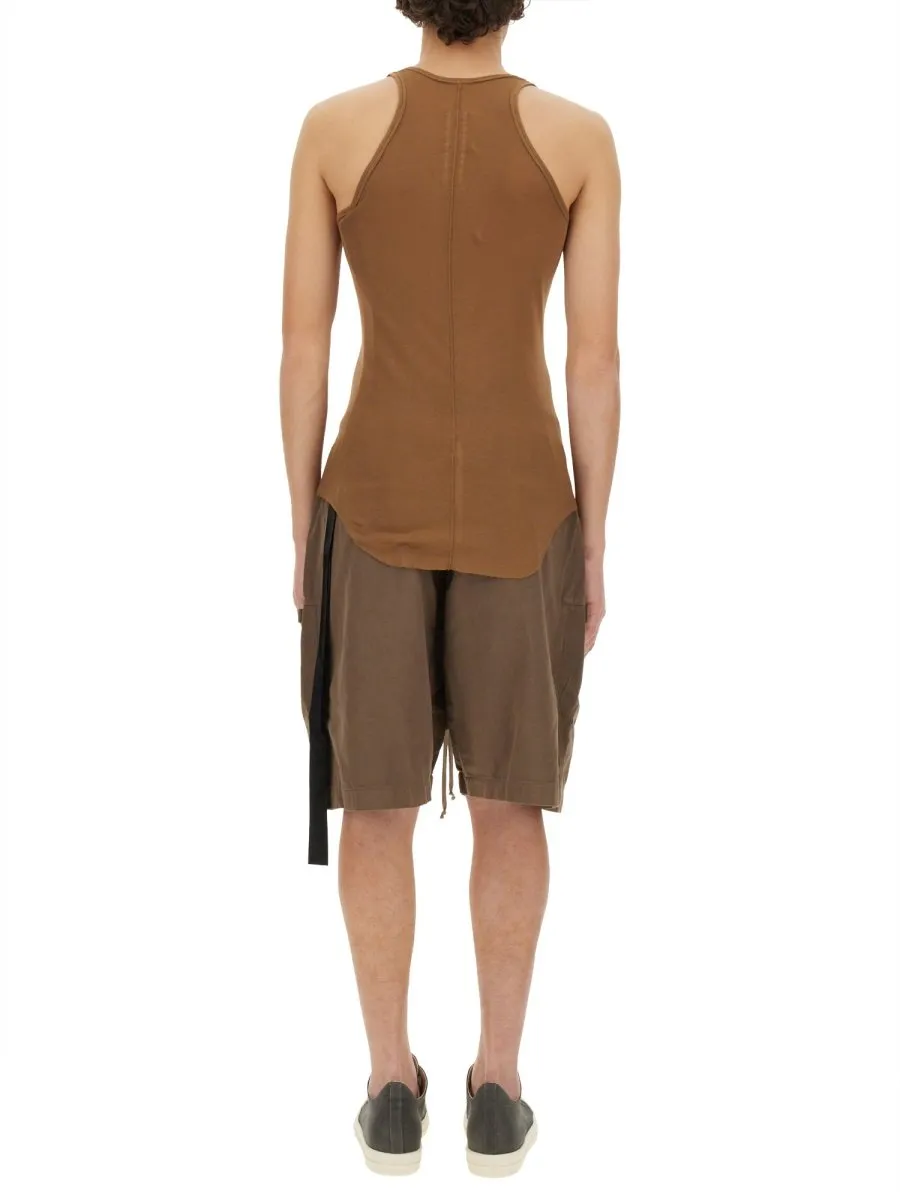 Rick Owens Drkshdw Sleeveless Curved Hem Tank Top