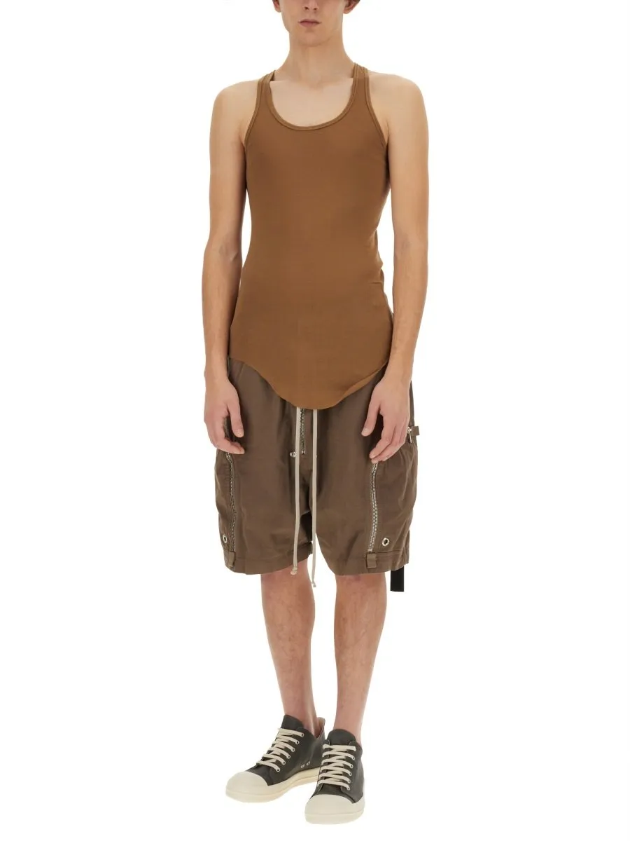 Rick Owens Drkshdw Sleeveless Curved Hem Tank Top