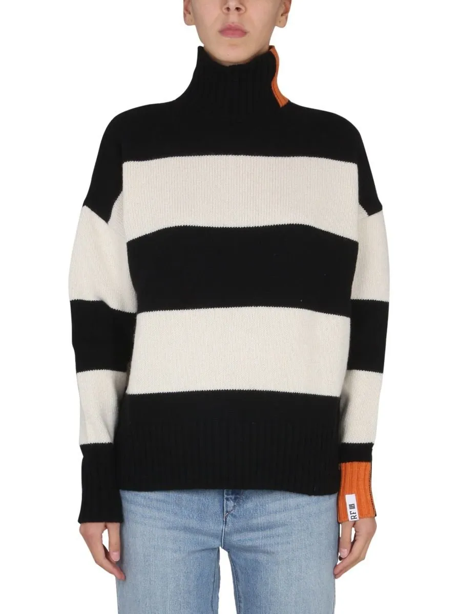 Right For High Neck Ribbed Knitwear