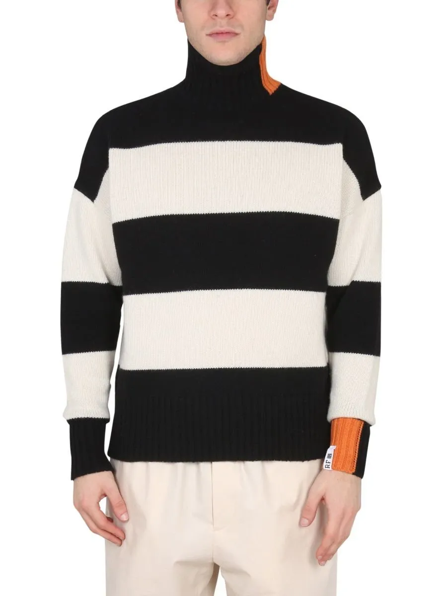 Right For High Neck Ribbed Knitwear