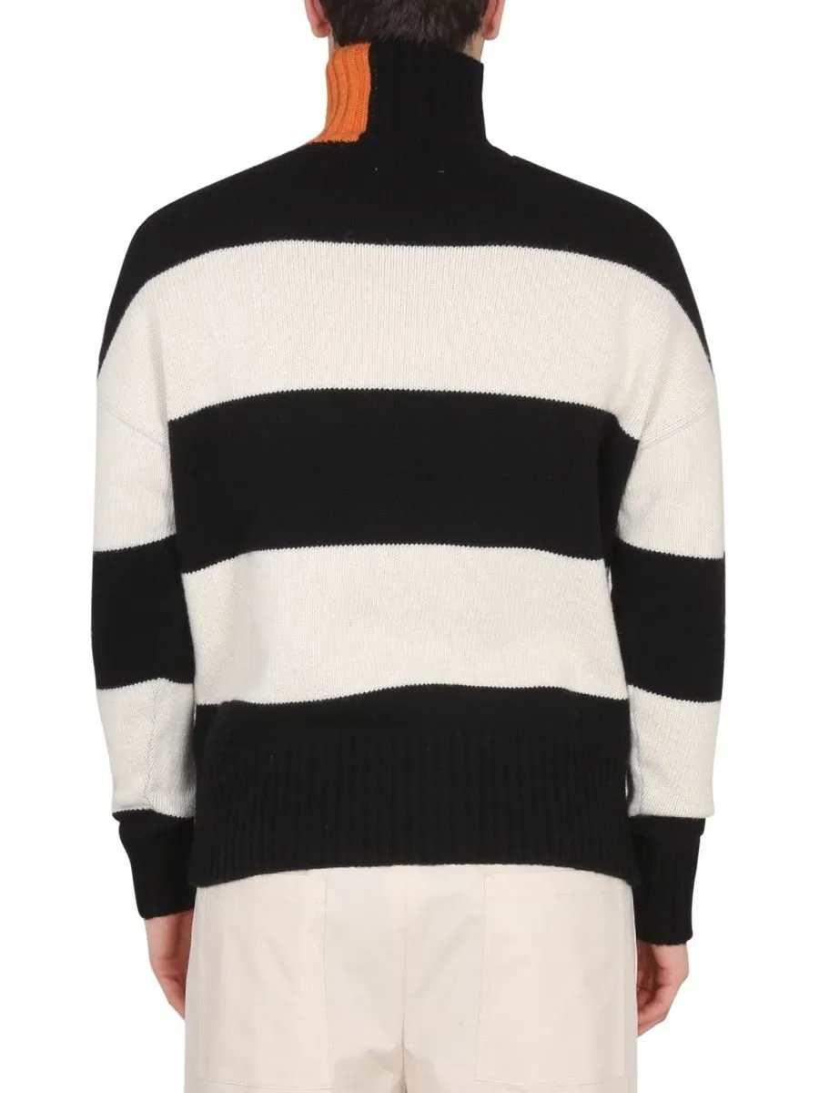 Right For High Neck Ribbed Knitwear