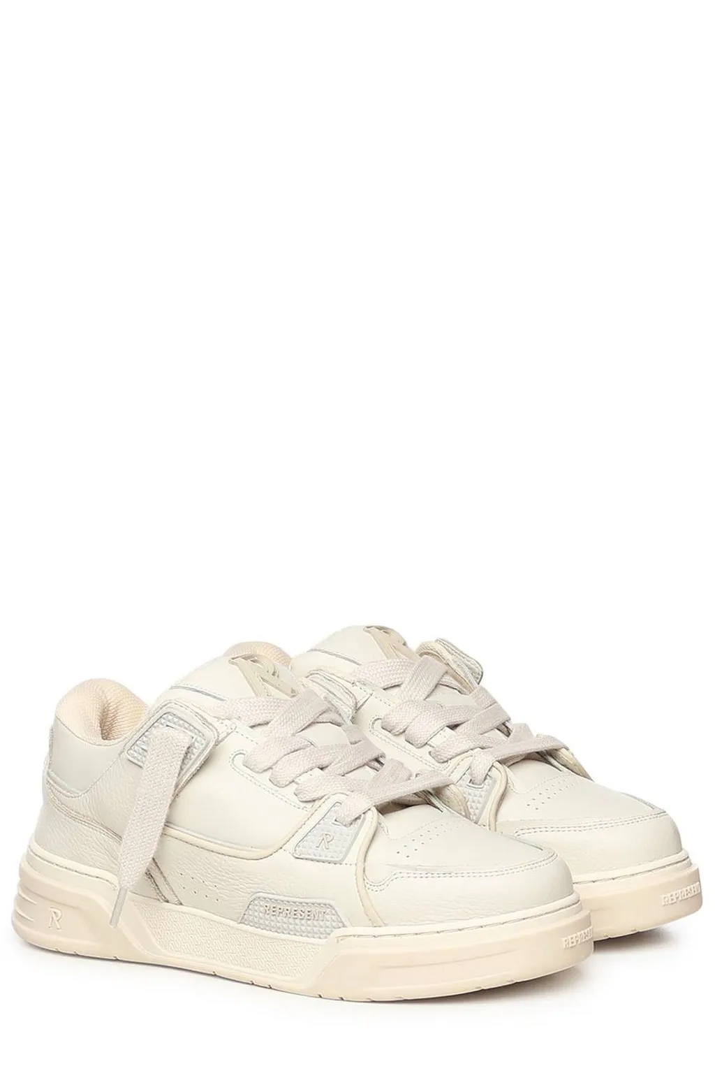 Represent Lace-Up Leather Sneakers