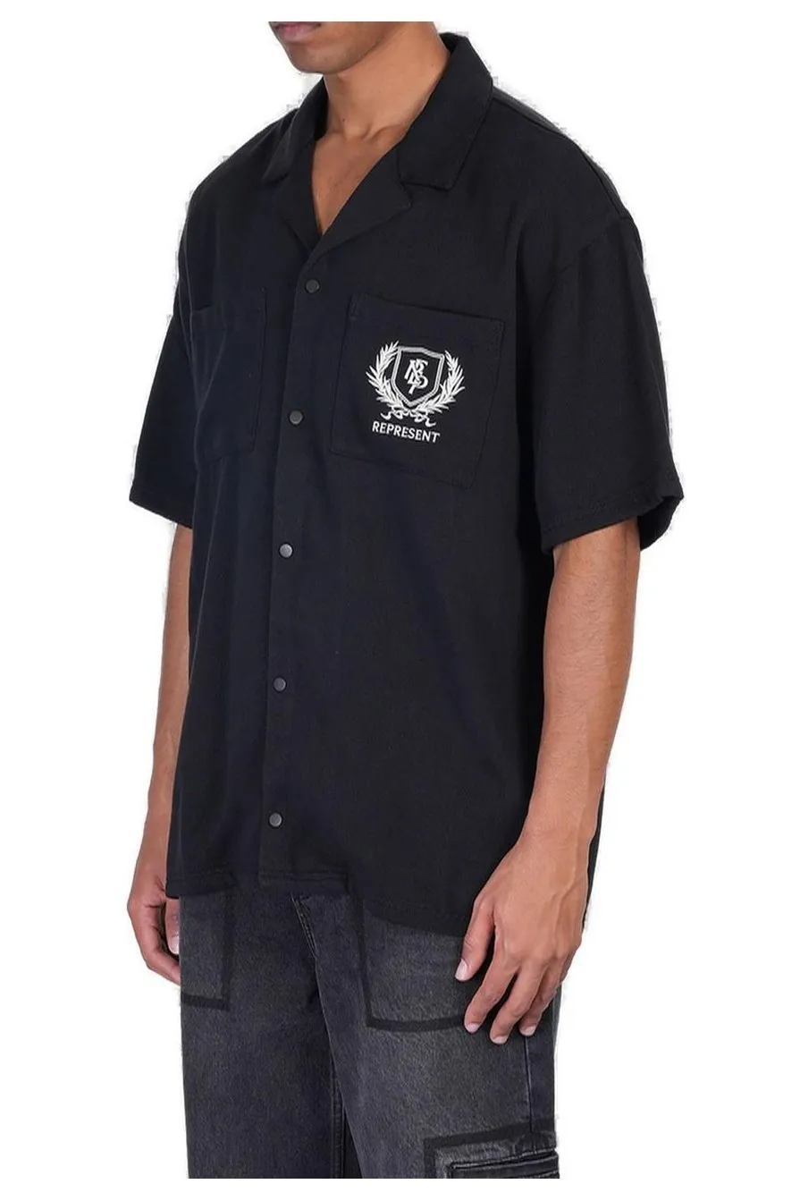 Represent Logo Embroidered Crest Shirt