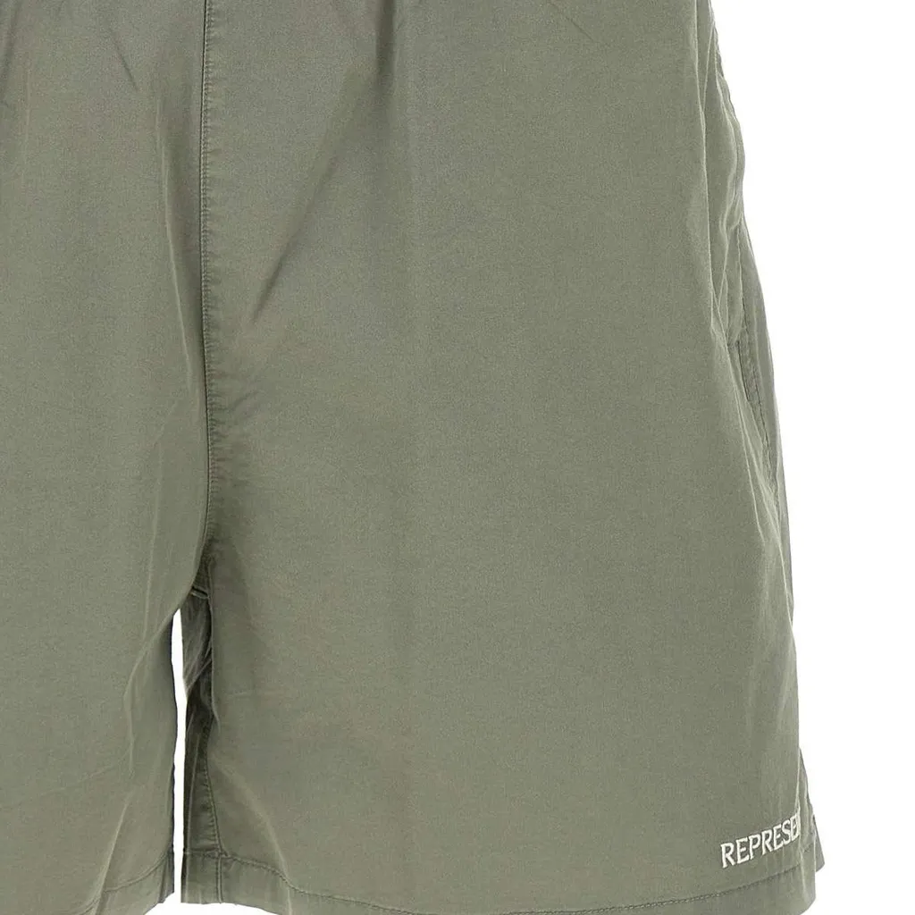Represent Serif Logo Embroidered Shorts