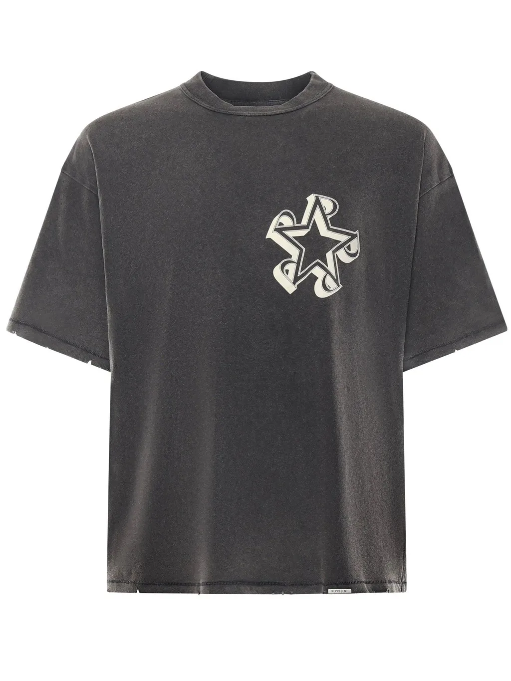 Represent Logo Printed Crewneck T-Shirt